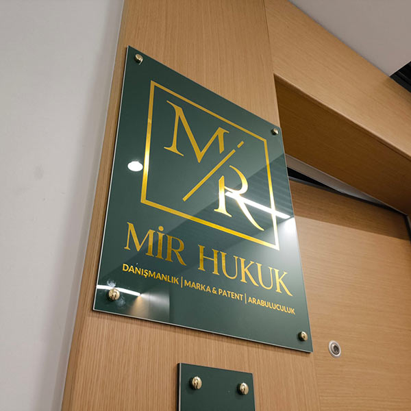 Pleksi kapı tabelası